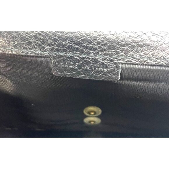 Bally Full Black Pebble Leather Wallet Clasp Made In Italy - Picture 6 of 11